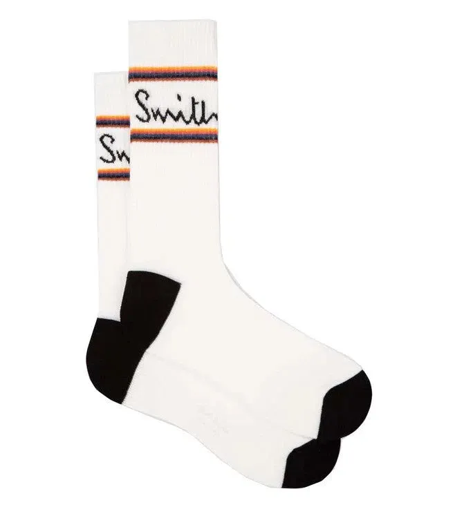 PAUL SMITH Logo Socks - White