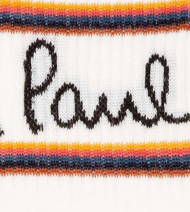 PAUL SMITH Logo Socks - White