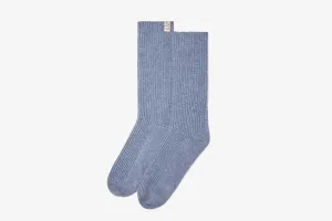 Skye Pure Cashmere Socks - Denim Blue
