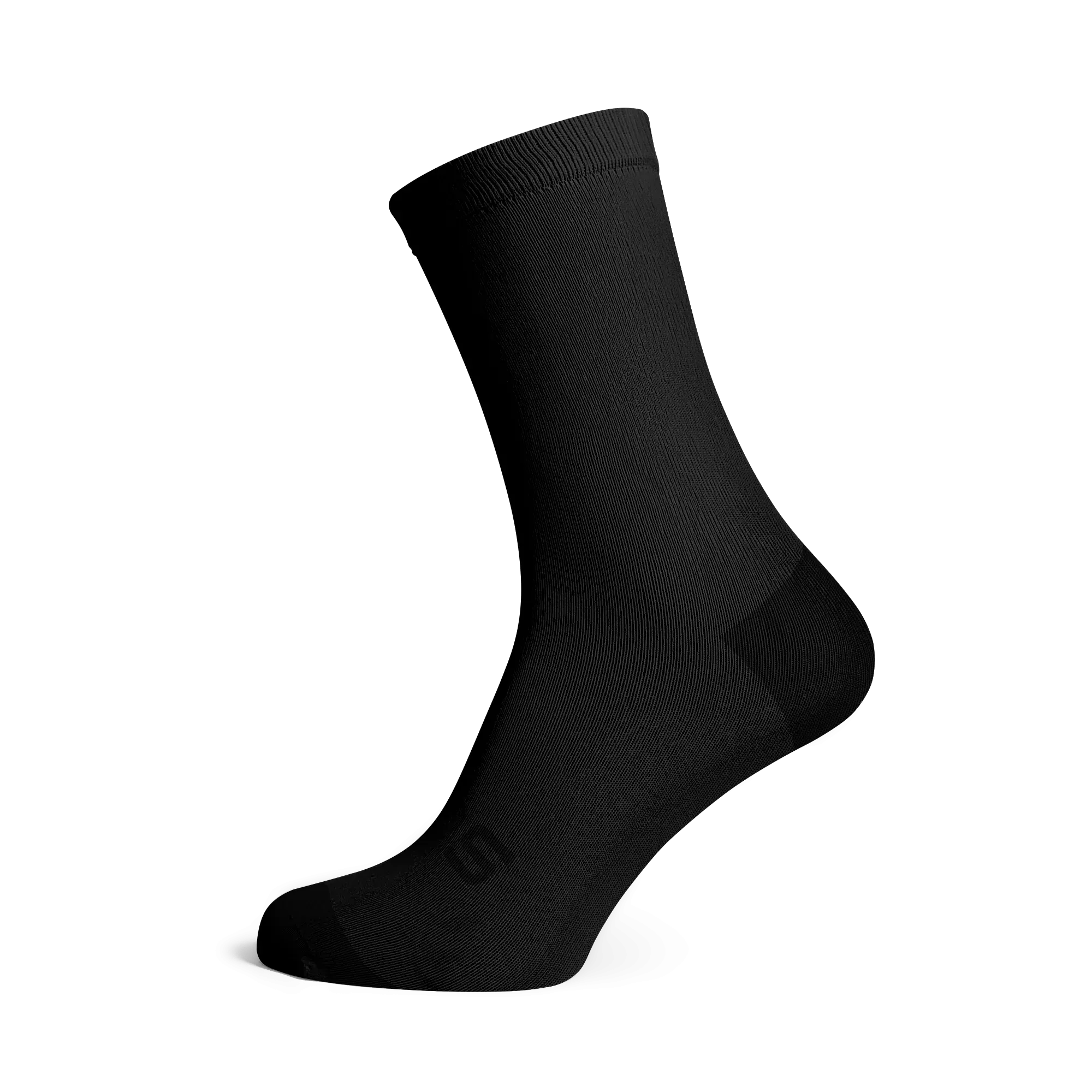 Sox Solid Black Crew Length Socks