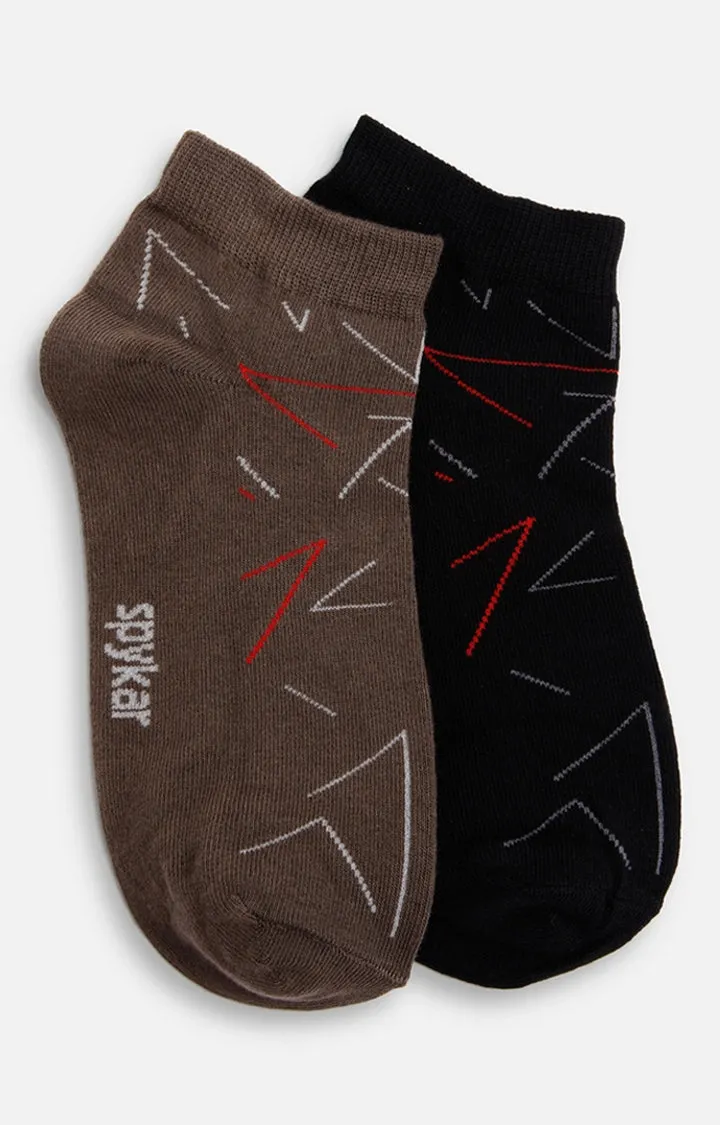 Spykar Cotton Black Socks - Pair Of 2