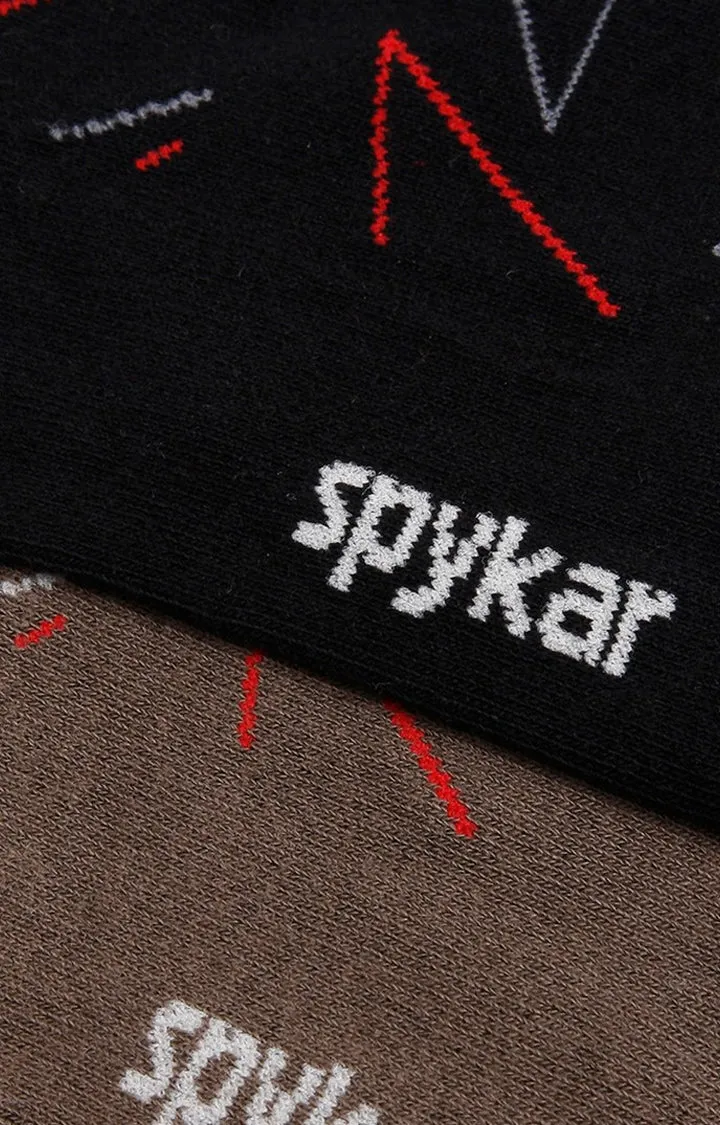 Spykar Cotton Black Socks - Pair Of 2