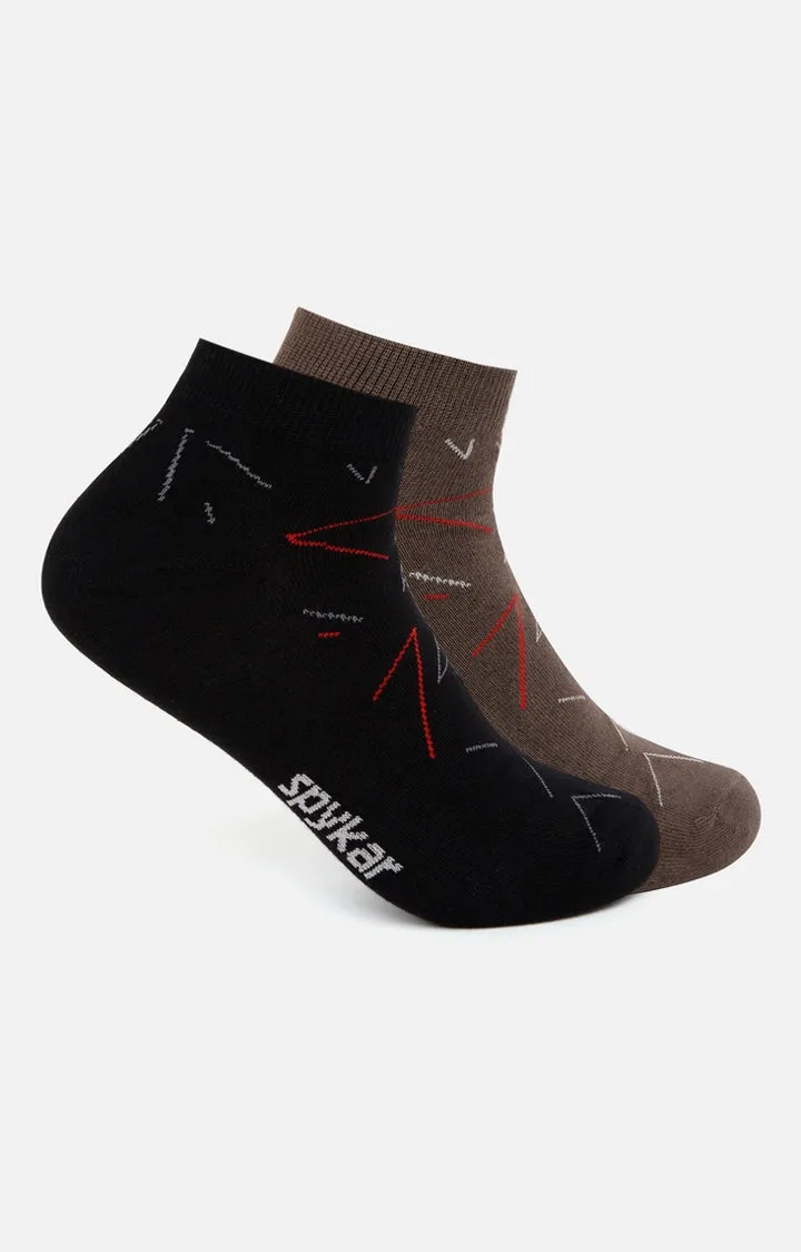 Spykar Cotton Black Socks - Pair Of 2