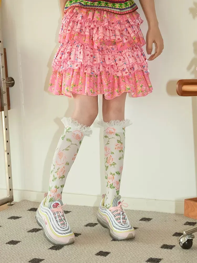 Thin calf socks【s0000008714】