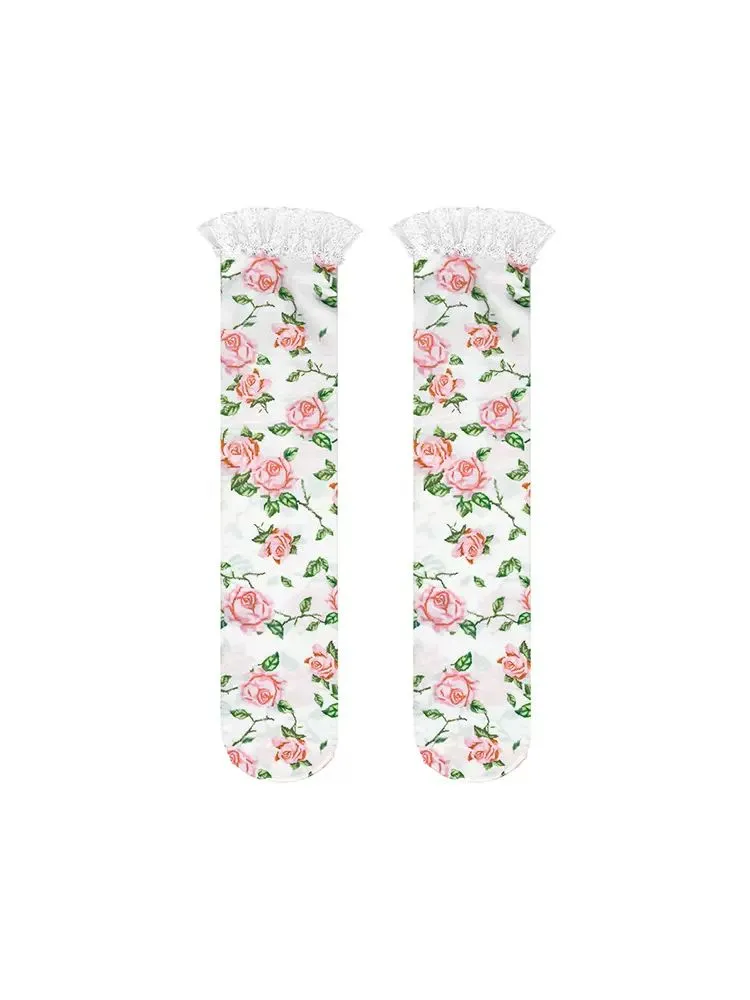 Thin calf socks【s0000008714】