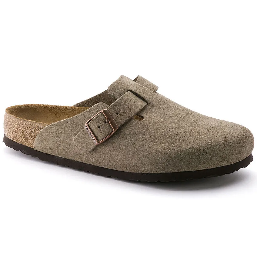 UNISEX BIRKENSTOCK BOSTON SOFT FOOT BED | TAUPE