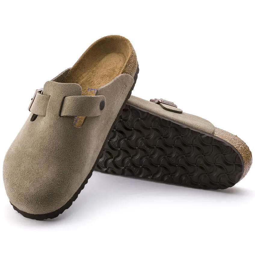 UNISEX BIRKENSTOCK BOSTON SOFT FOOT BED | TAUPE