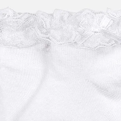 White Lace Sock