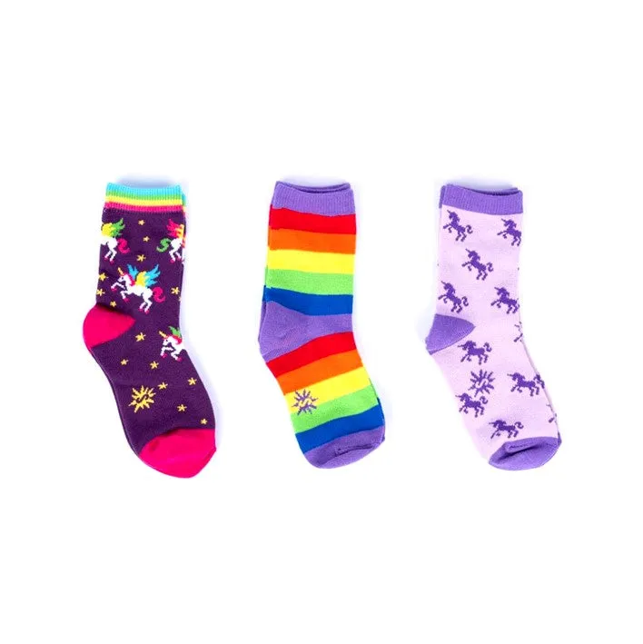 Winging It Unicorn Junior Socks - 3 Pack