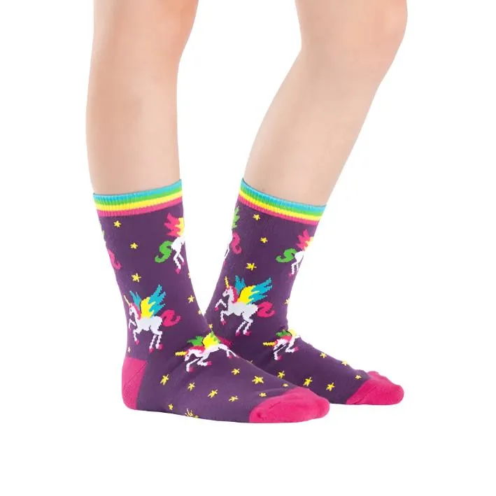 Winging It Unicorn Junior Socks - 3 Pack
