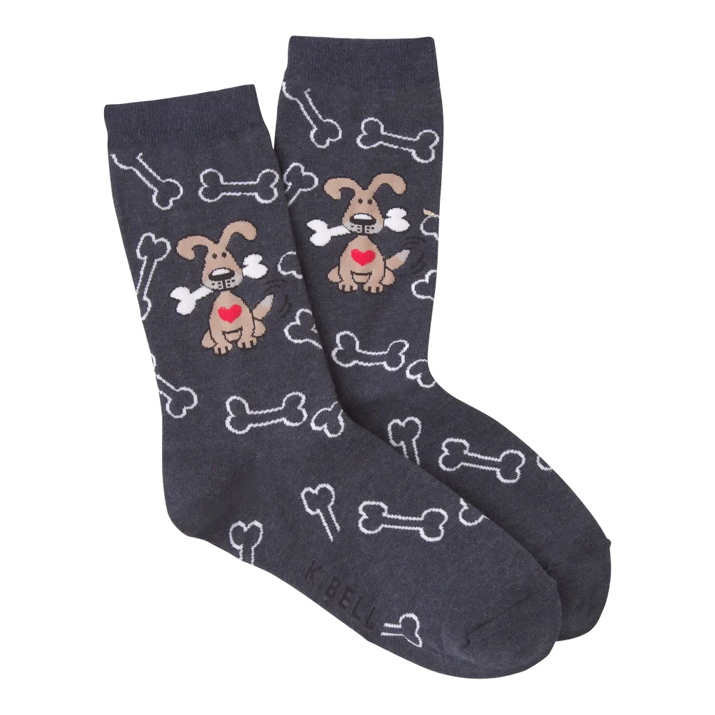 Women's Dog with Bones Crew Socks