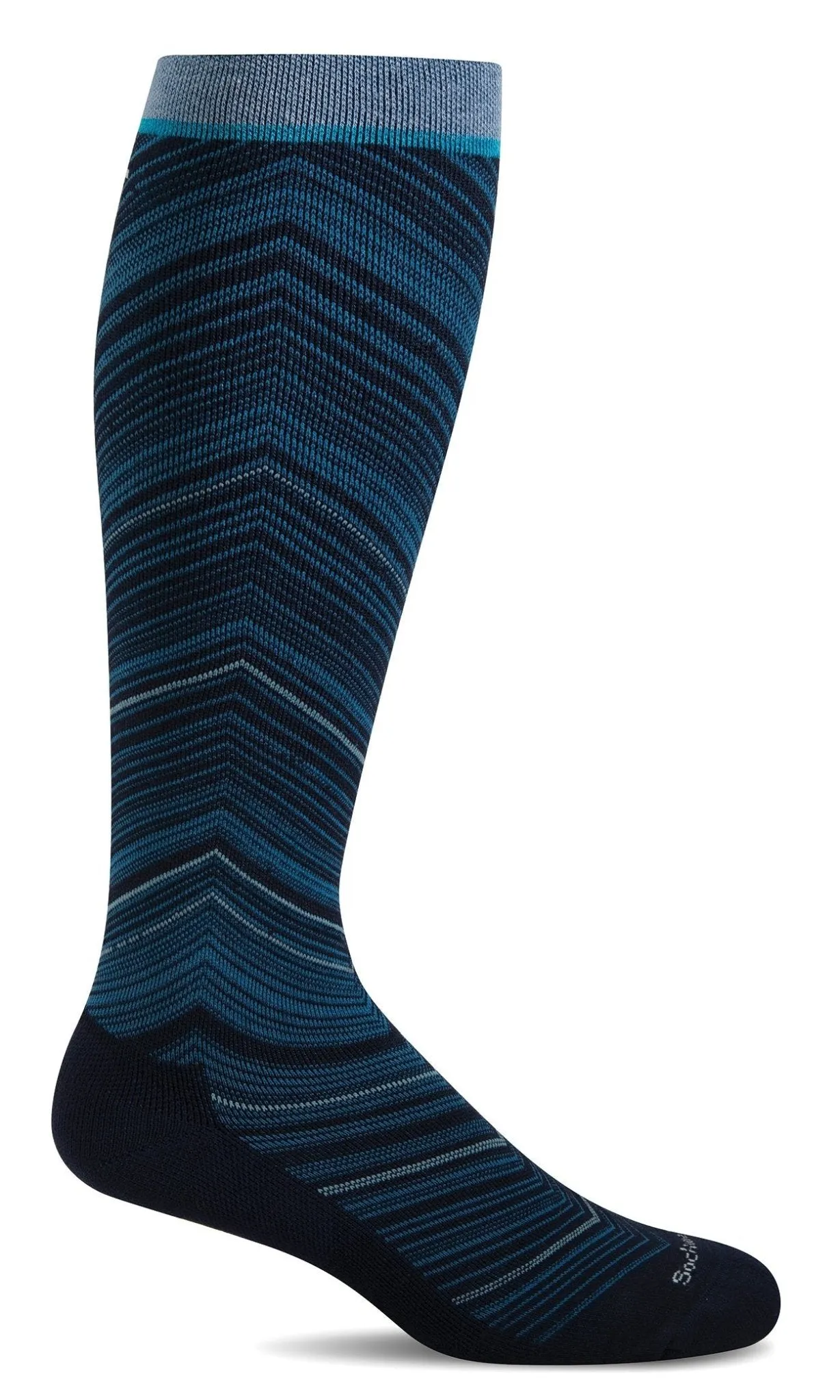 Women's Full Flattery | Moderate Graduated Compression Socks | Wide Calf Fit