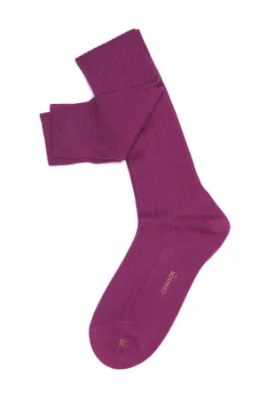 WOOL SOCKS | Dark Fuschia