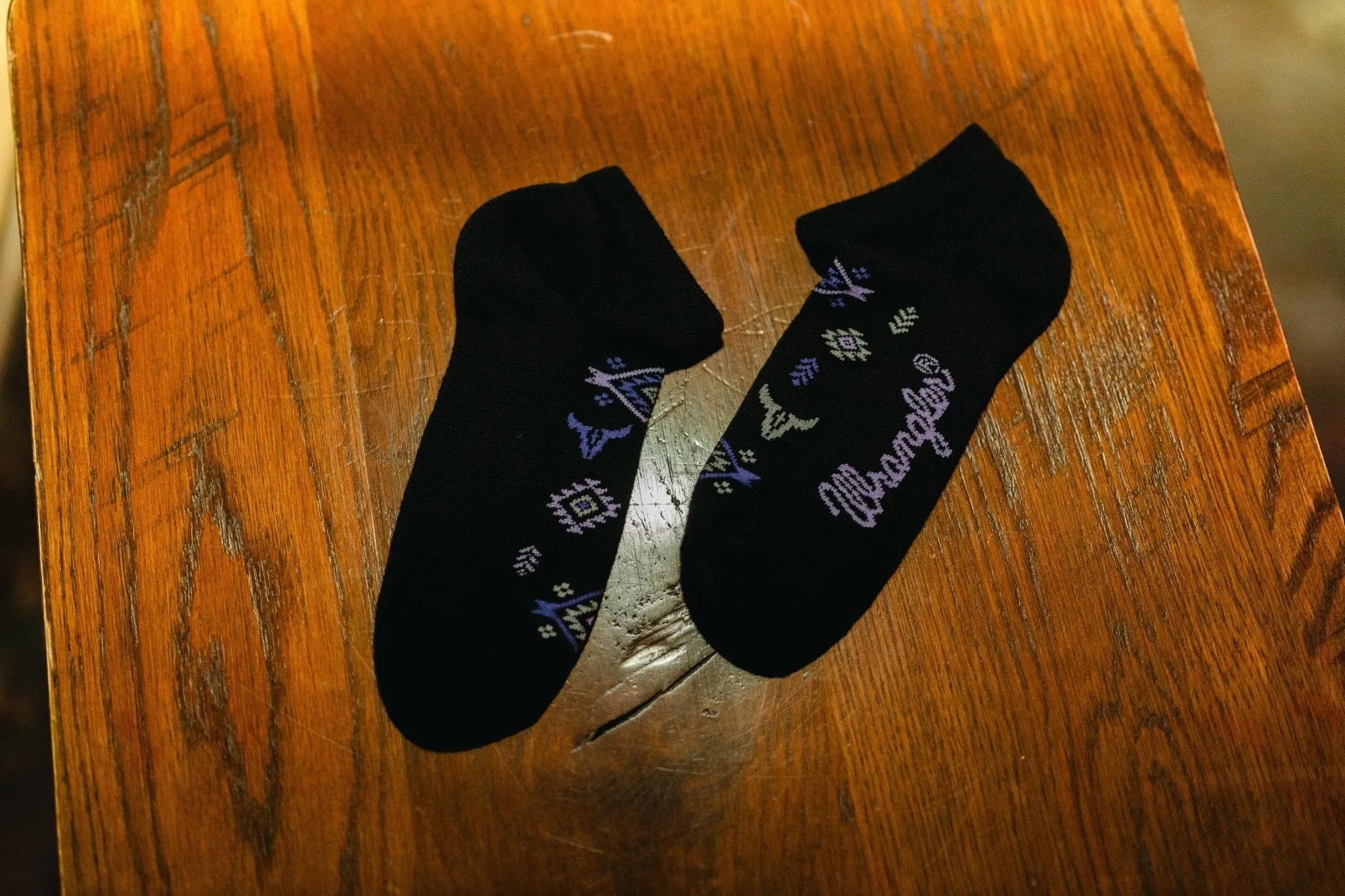 Wrangler Aztec Print Ankle Socks Trio Pack