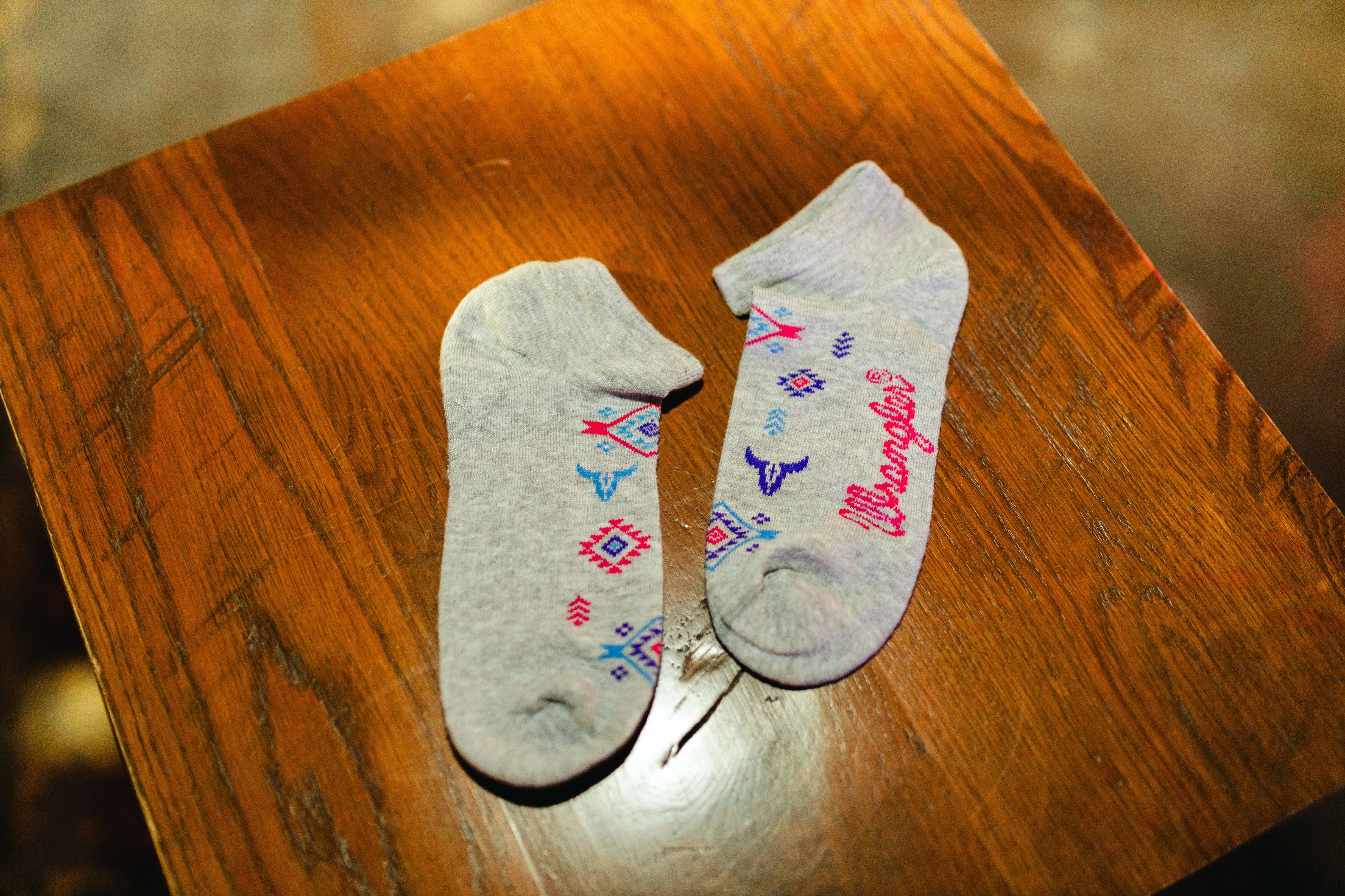 Wrangler Aztec Print Ankle Socks Trio Pack