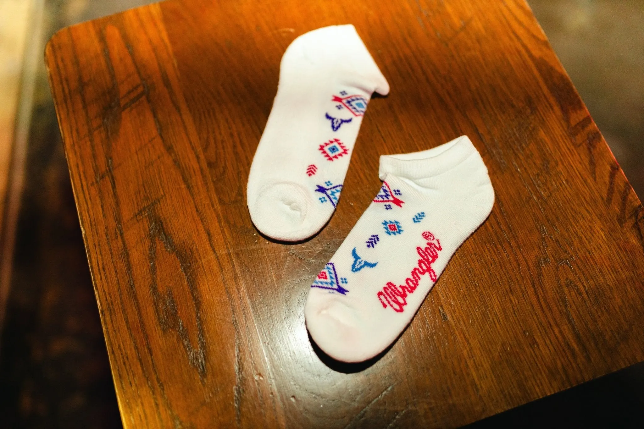 Wrangler Aztec Print Ankle Socks Trio Pack